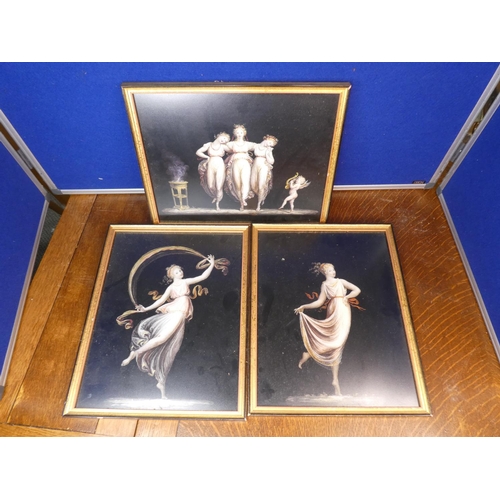 97 - A set of 3 decorative framed prints.