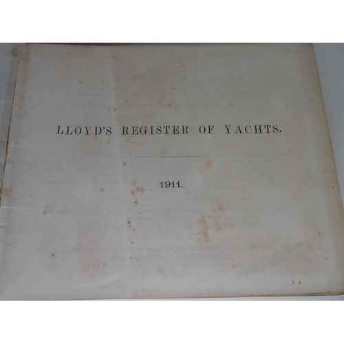 143 - A copy of Lights & Tides of the World - 1905 & 'Lloyds Register of Yachts - 1911'.