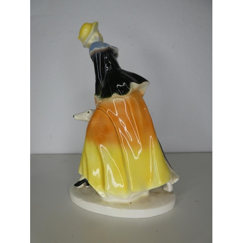 146 - A vintage ceramic Art Deco figure.