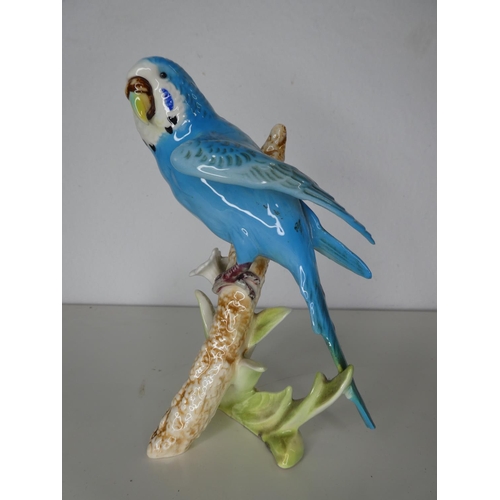 151 - A vintage ceramic budgie by Goebel.