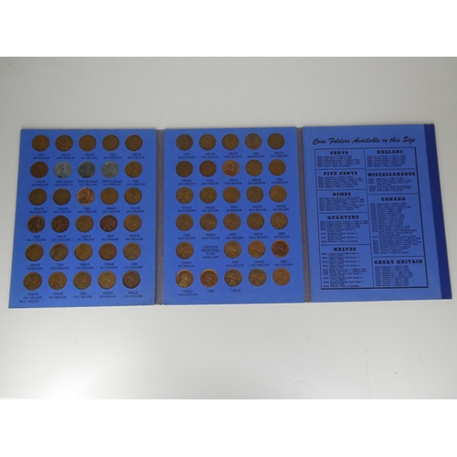 159 - A Lincoln Head Cent number 2 folder with contents.