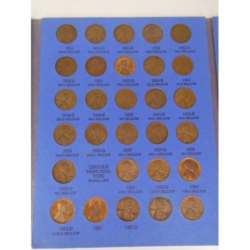 159 - A Lincoln Head Cent number 2 folder with contents.