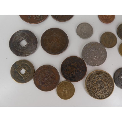 160 - A collection of various Russian & Chinese coinage etc.