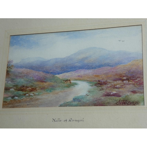 279 - A painting by Irish Artist, J Telford, 'Hills of Donegal'.