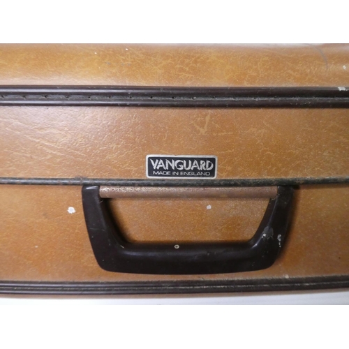 292 - A vintage/ retro suitcase.