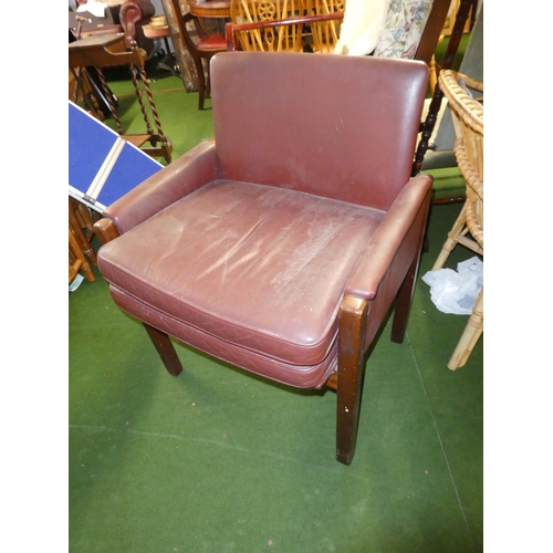 299 - A vintage/ retro armchair.