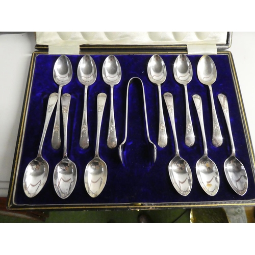 320 - An assortment of cased cutlery sets.