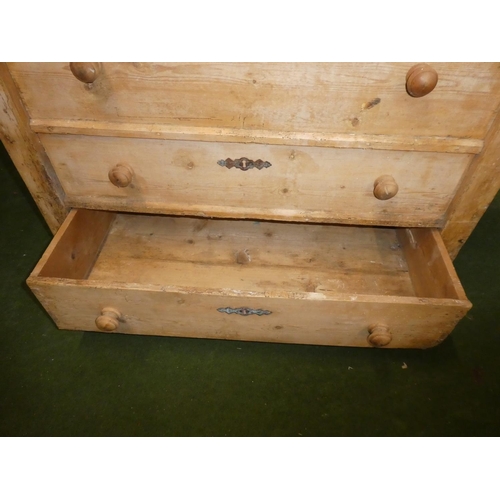 334 - A stunning antique Irish Pine mule chest.