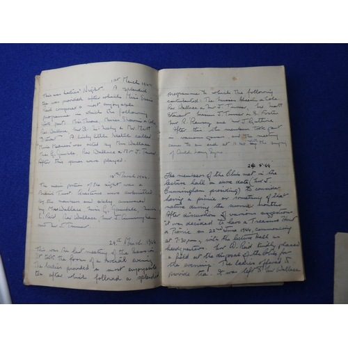 50 - An interesting hand written book, 'Magheramason Young Peoples Club' & related papers.