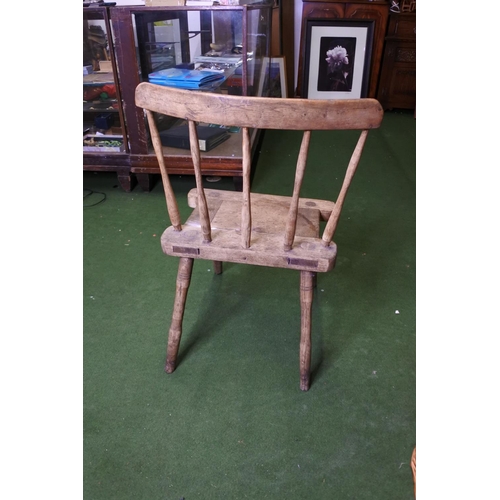 336 - A stunning antique Irish hedge/ Antrim chair.