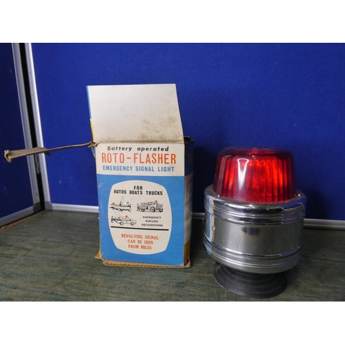 A vintage/ retro battery operated Roto-Flasher in original box.