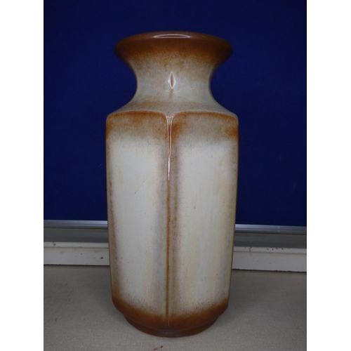 74 - A decorative vintage Western German Fat Lava Vase, measuring 41cm tall.