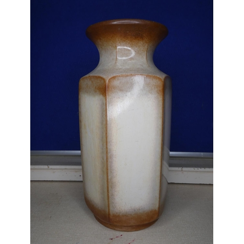 74 - A decorative vintage Western German Fat Lava Vase, measuring 41cm tall.