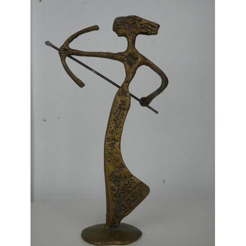 549 - A decorative brass figure.