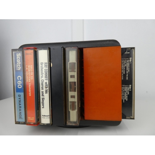 594 - A retro cassette holder, to include Beach Boys, Abba, Dusty Springfield & more.