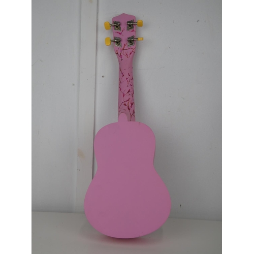 602 - A Pink Stag ukulele.