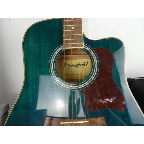 649 - A Westfield Acoustic guitar & case.