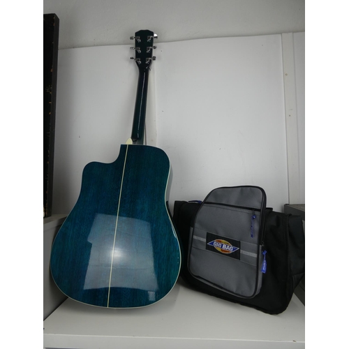 649 - A Westfield Acoustic guitar & case.