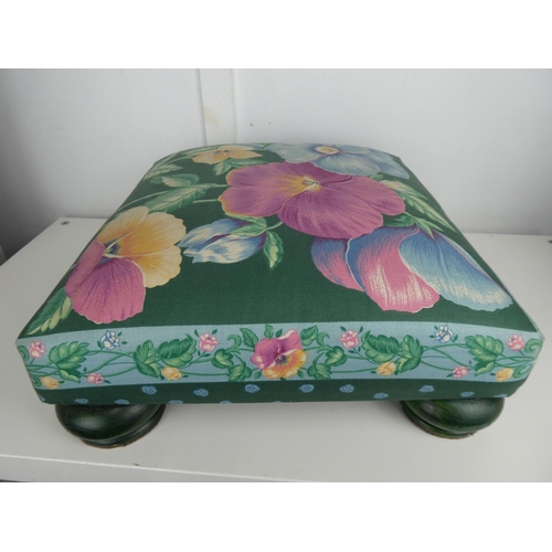 677 - A decorative footstool.