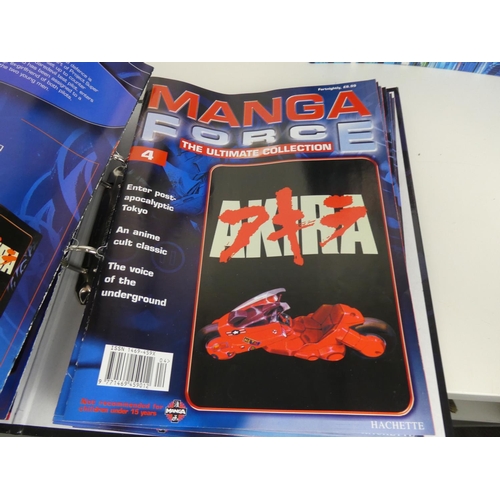 687 - 2 Manga Force folders with contents.