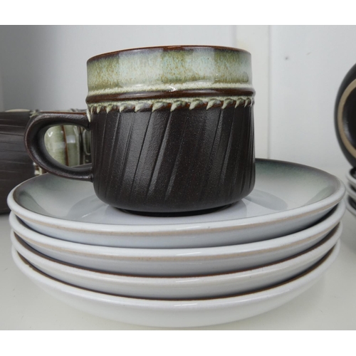 705 - A vintage/ retro Denby teaset.