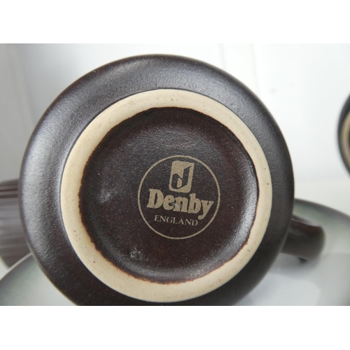 705 - A vintage/ retro Denby teaset.