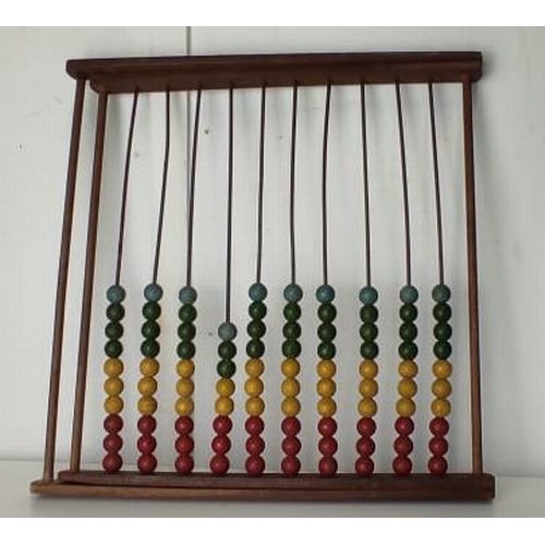 87 - A vintage wooden abacus.