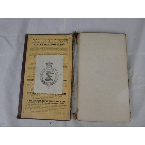 105 - A leather bound Bett's Road & Railroad Map of Ireland