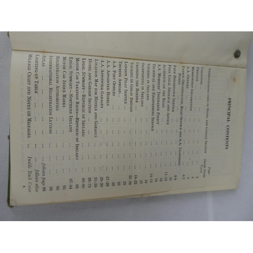 107 - A vintage AA members handbook Ireland 1951 - 1952,