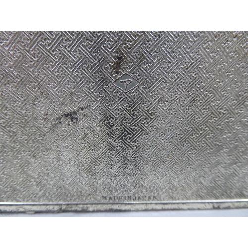 109 - A decorative vintage silver plated cigarette/ trinket box.