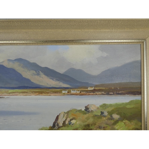 113 - A stunning original framed oil on canvas painting 'Western Landscape near Roundstone, Co Galway' by ... 