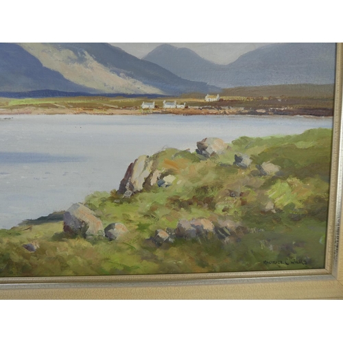 113 - A stunning original framed oil on canvas painting 'Western Landscape near Roundstone, Co Galway' by ... 