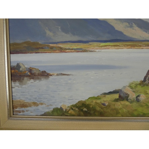113 - A stunning original framed oil on canvas painting 'Western Landscape near Roundstone, Co Galway' by ... 