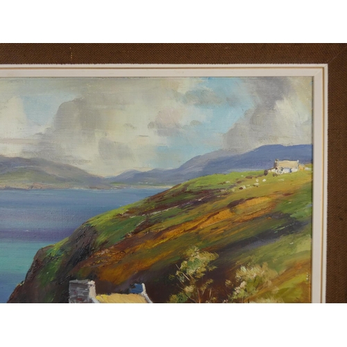 114 - A stunning oil painting 'Dunaff Head, Donegal' by Irish artist  Anne Tallentine size 24