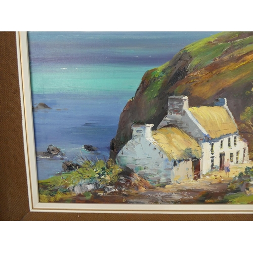 114 - A stunning oil painting 'Dunaff Head, Donegal' by Irish artist  Anne Tallentine size 24