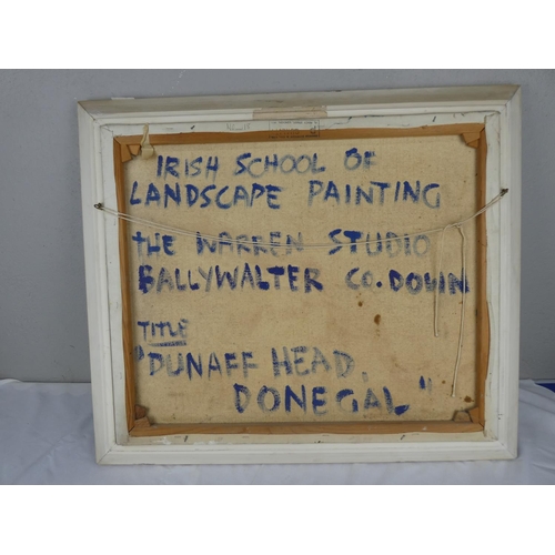 114 - A stunning oil painting 'Dunaff Head, Donegal' by Irish artist  Anne Tallentine size 24