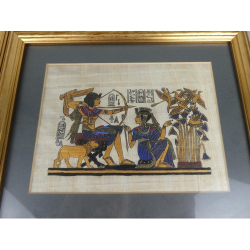 121 - A set of four Egyptian style prints