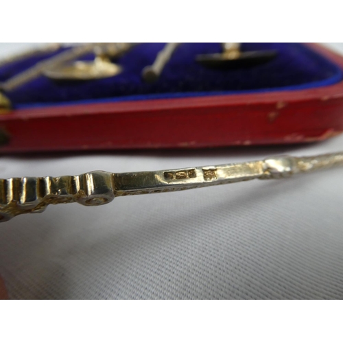 67 - A cased set of 6 antique Sterling Silver tea spoons which reads 'N.H. & R.H Aug 9th 1902.
