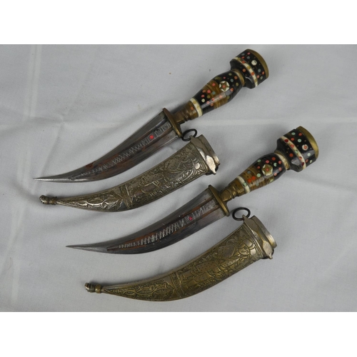 77 - 2 decorative vintage/ antique daggers.