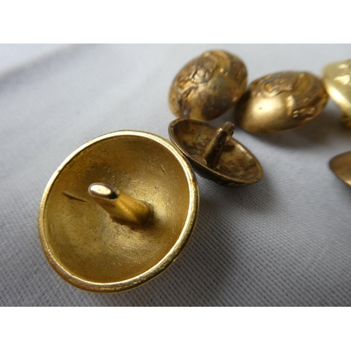 79 - An assortment of various brass Military buttons.