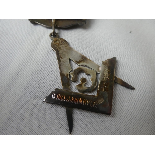 99 - A Sterling Silver Masonic medal 'Carnlough Masonic Lodge No 216'