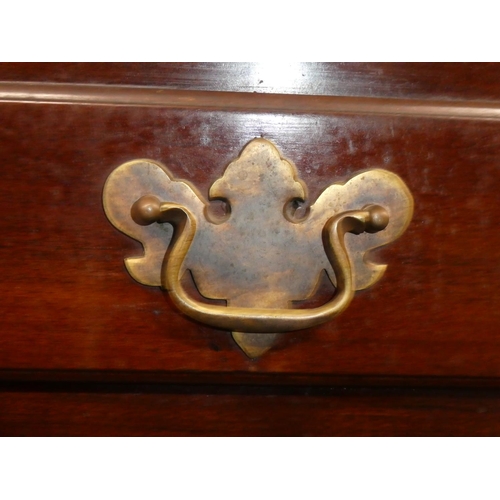 107 - An antique mahogany writing bureau.