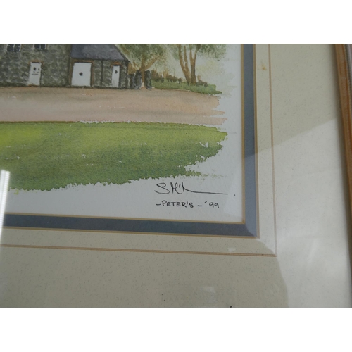 61 - An original pen & ink drawing, signed Peter's -'99.