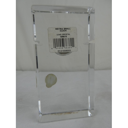 77 - A Waterford Crystal clock.