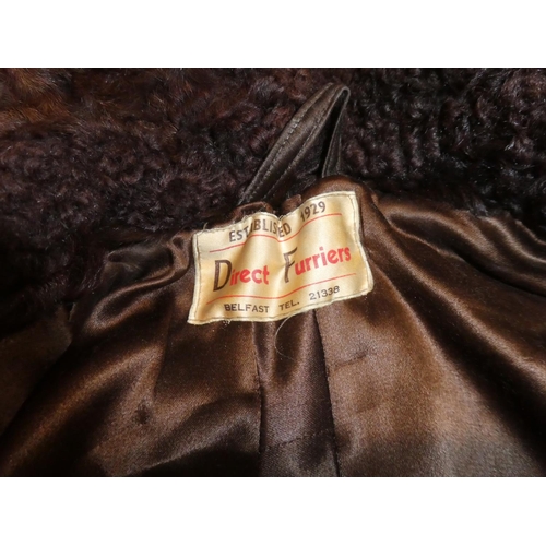 80 - An antique fur coat, retailed by Direct Furriers, Belfast.