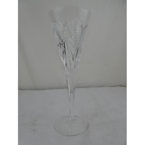 83 - A Waterford Crystal champagne flute.