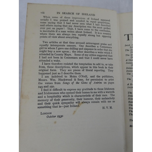 87 - A 1931 fourth edition copy of 'In Search of Ireland' by H V Morton.
