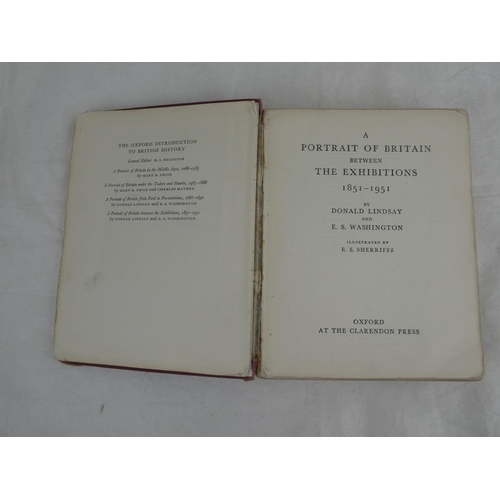91 - A book titled 'A Portrait of Britain 1851 - 1951' by Lindsay & Washington.