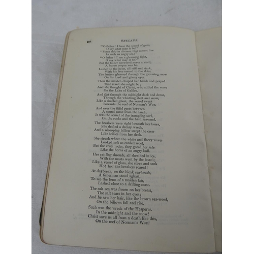 92 - An antique copy of 'The Poetical works of Henry Wadsworth Longfellow', edited by Rosseti.