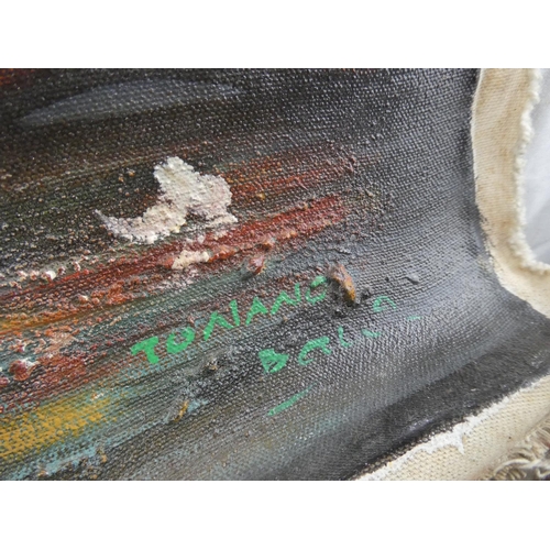 546 - An original hand painted canvas.
